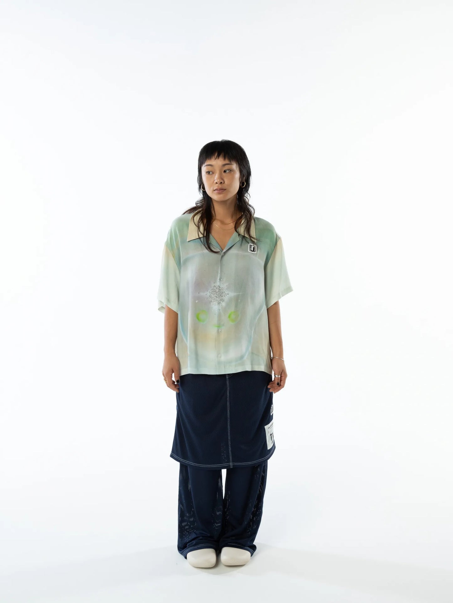 MESH PANTS (NAVY)