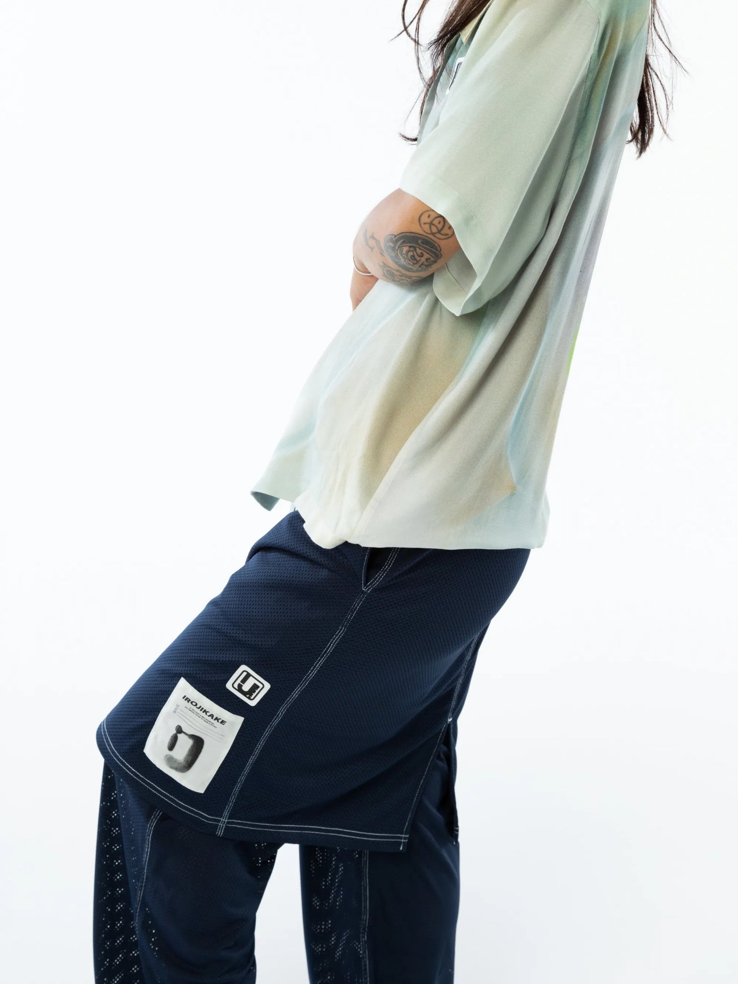 MESH PANTS (NAVY)