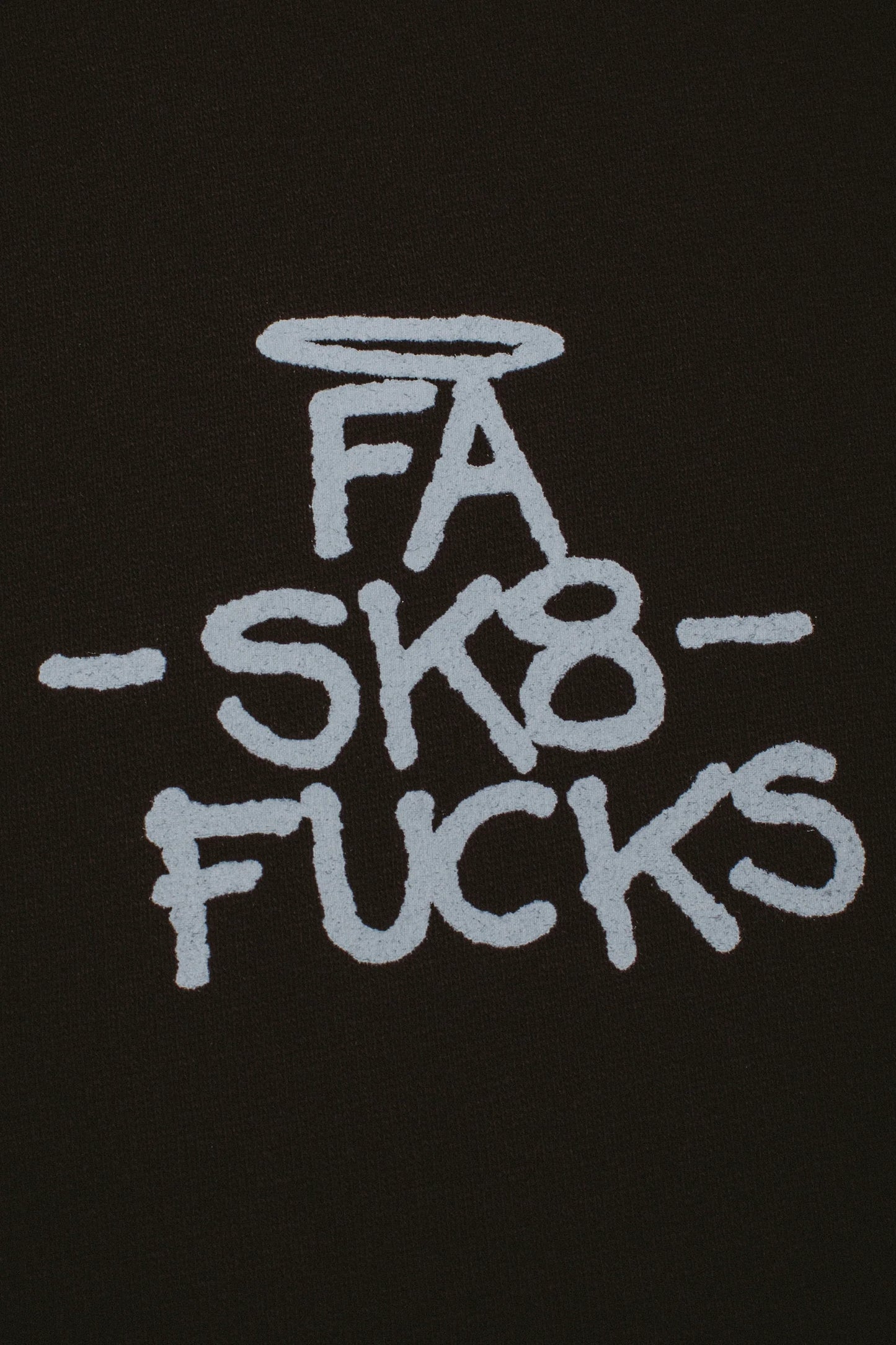 SK8 FUCKS ZIP HOODIE (BLACK)