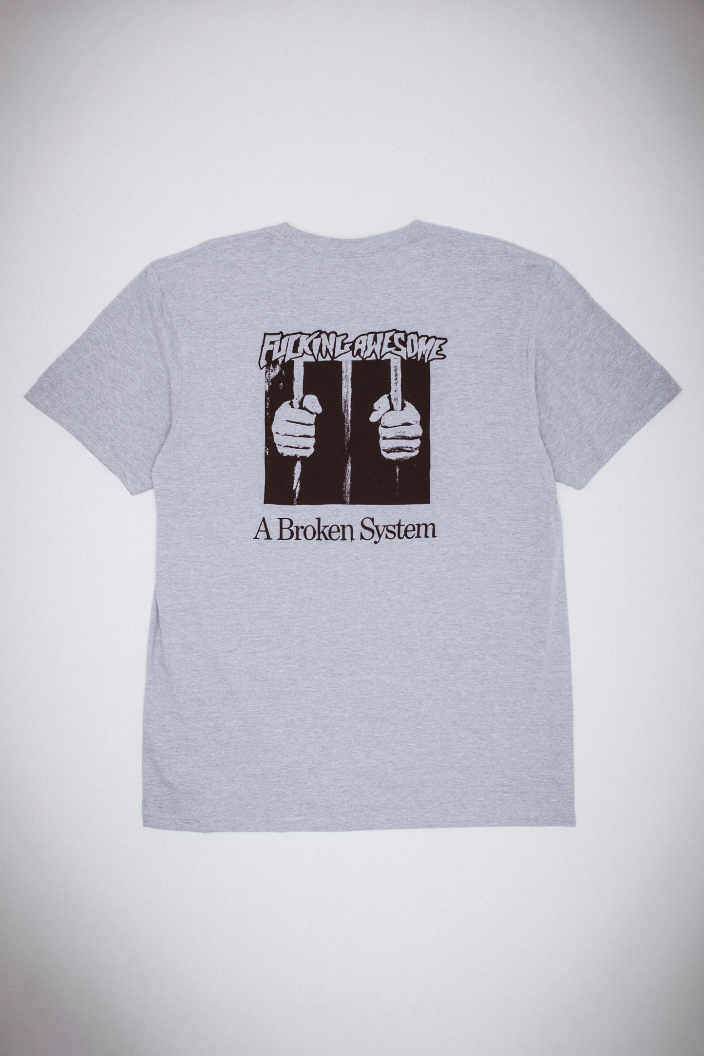 A BROKEN SYSTEM S/S TEE (HEATHER GREY)
