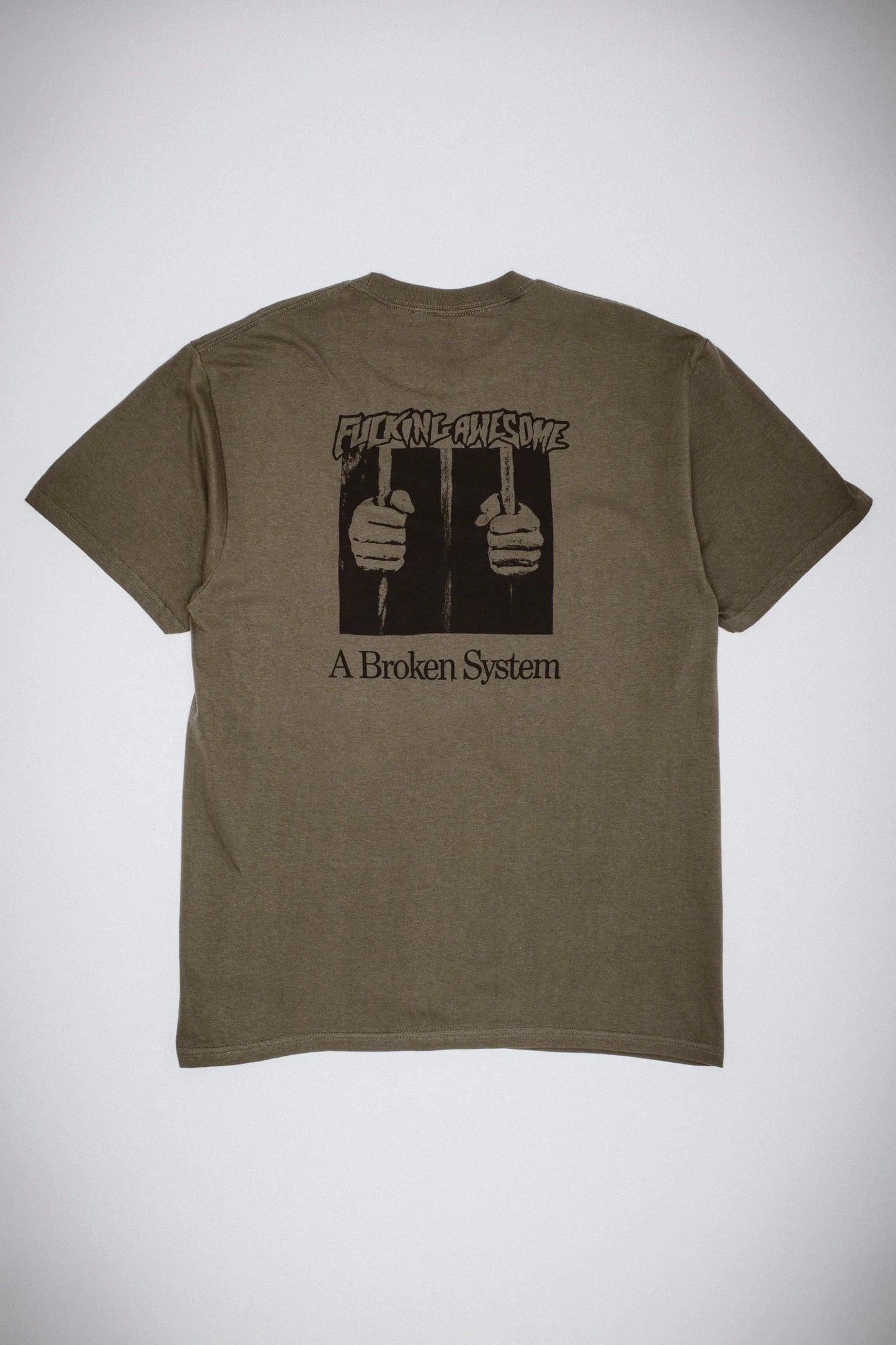 A BROKEN SYSTEM S/S TEE (OLIVE)