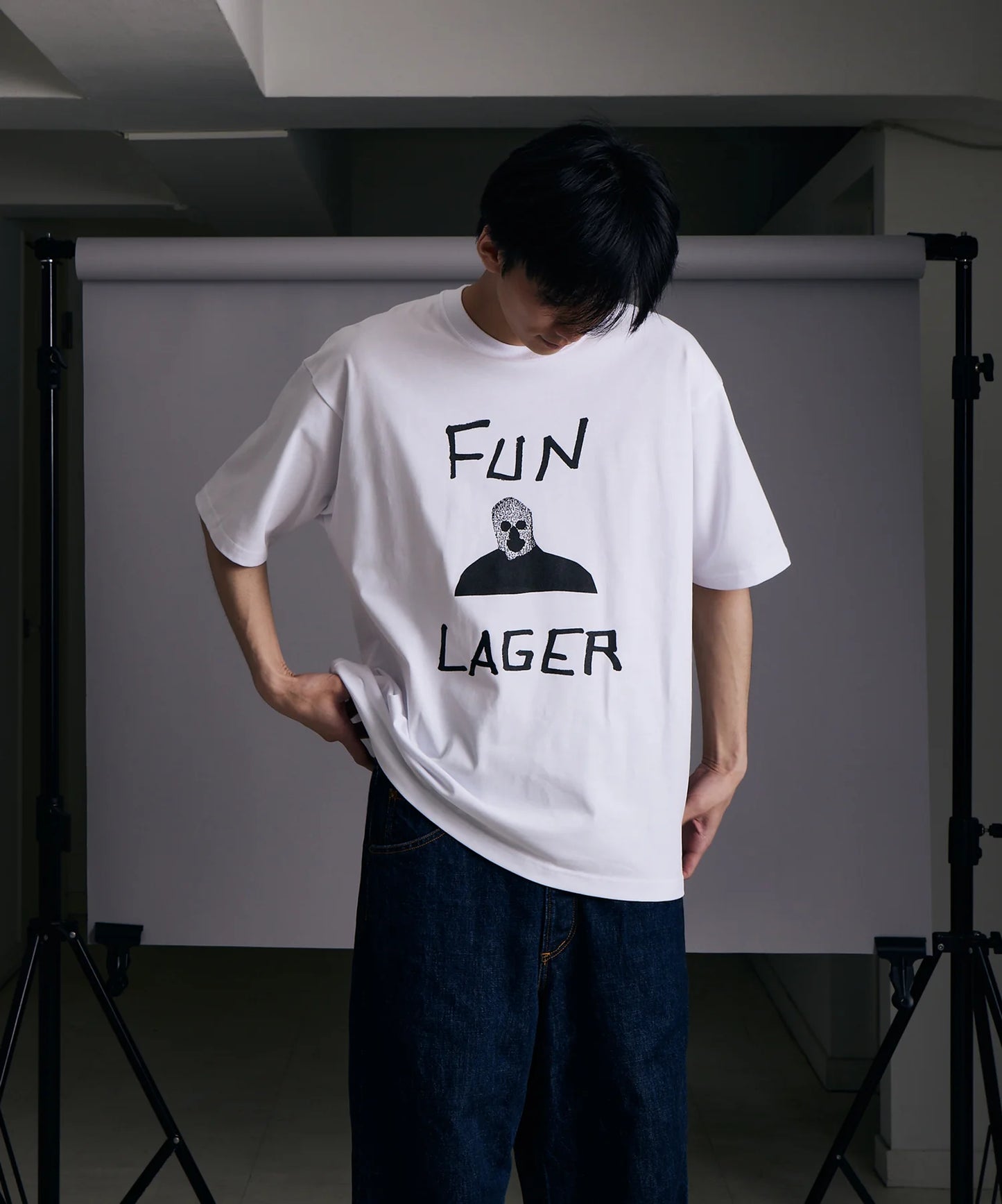 FUN LAGER TEE Designed by Tomoo Gokita (WHITE)