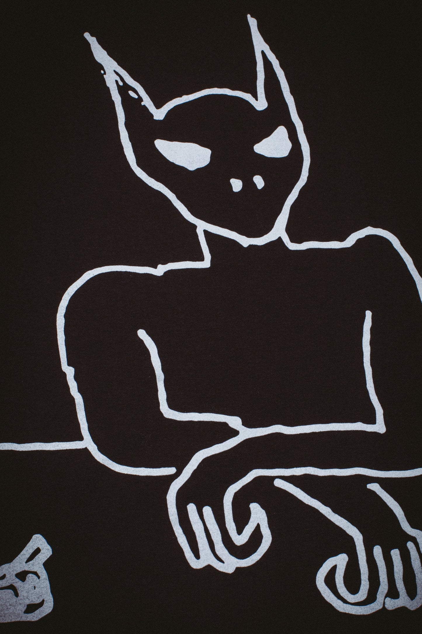 DRUNK ALIEN LONG SLEEVE TEE (BLACK)