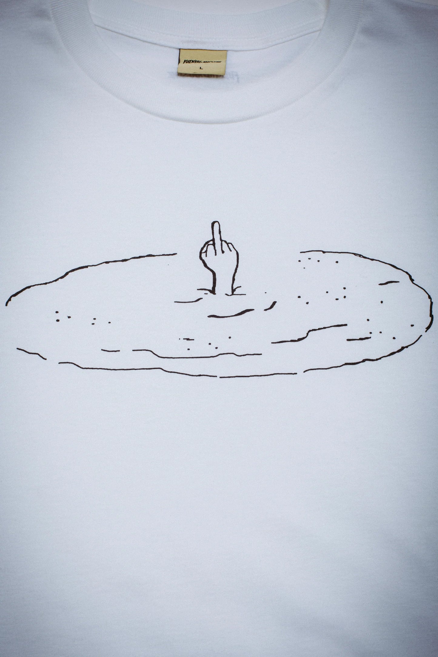 FUCK THE WORLD SHORT SLIEEVE TEE (WHITE)