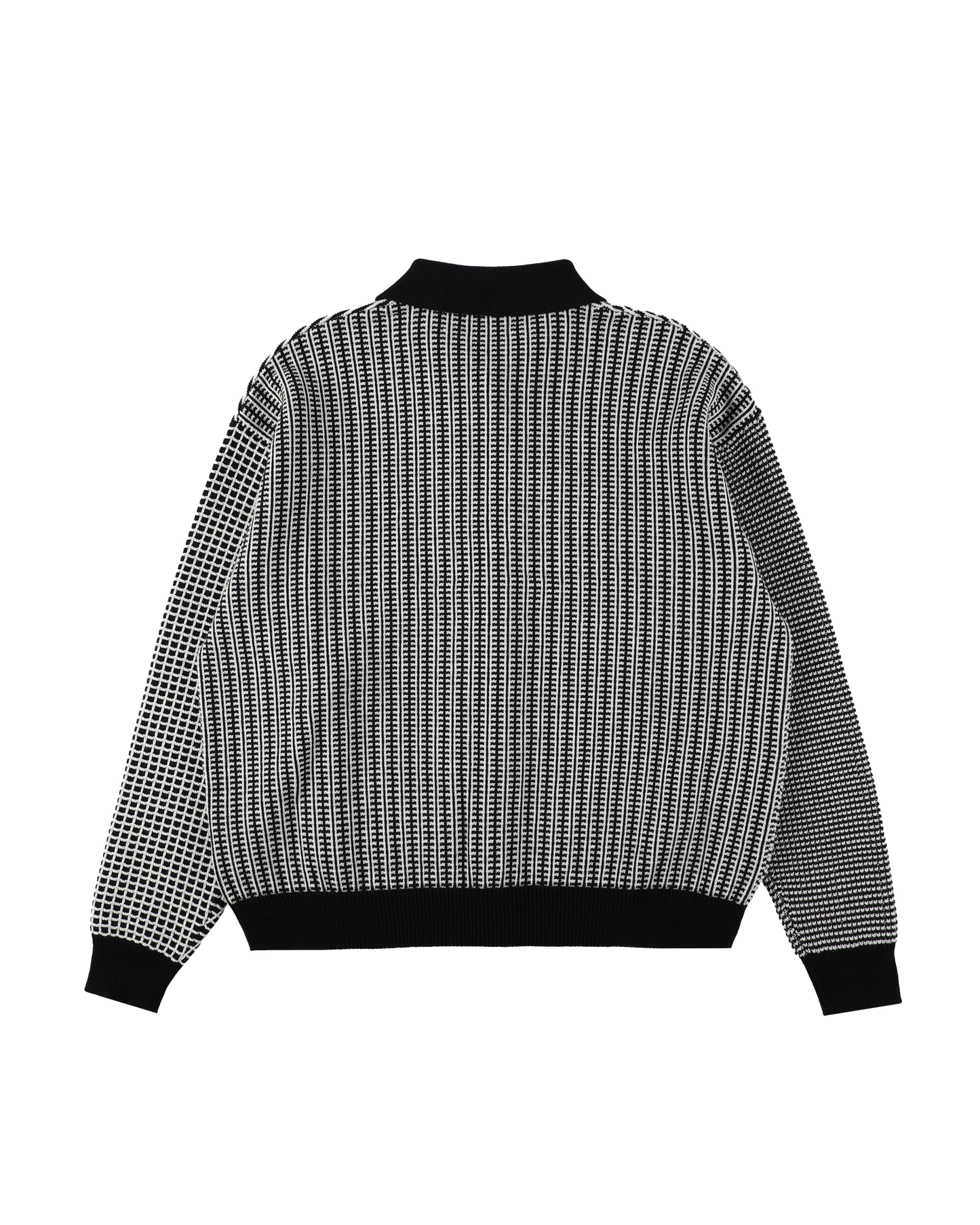 MULTI KNIT SHIRT JACKET (BLACK)