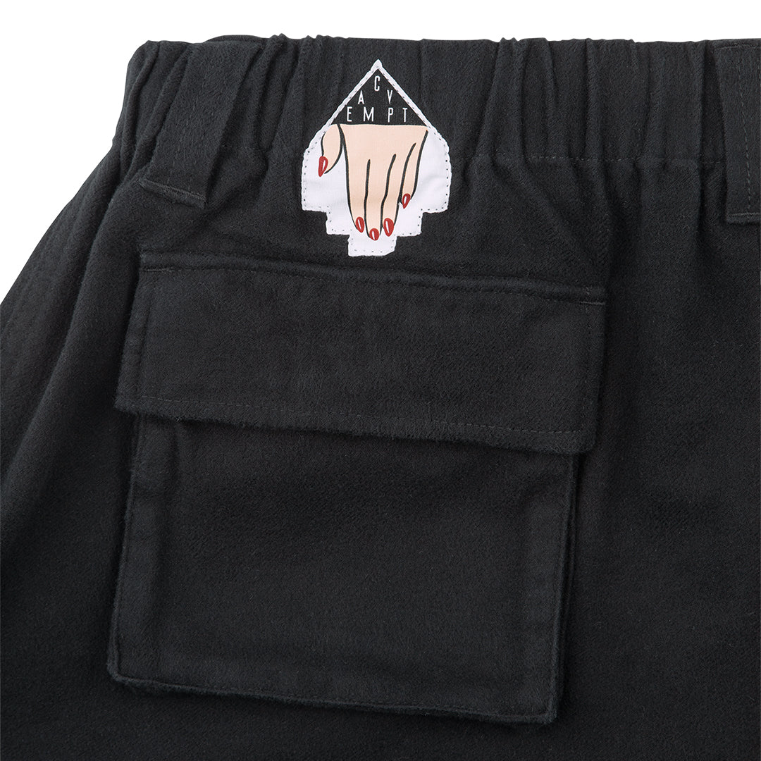 FLANNEL COMFORT PANTS (BLACK)