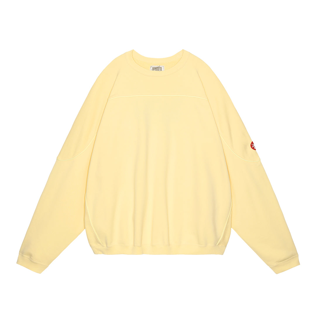 COTTON TRACK CREW NECK (YELLOW)