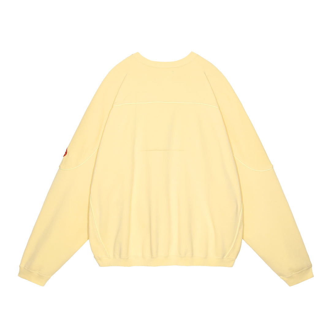 COTTON TRACK CREW NECK (YELLOW)