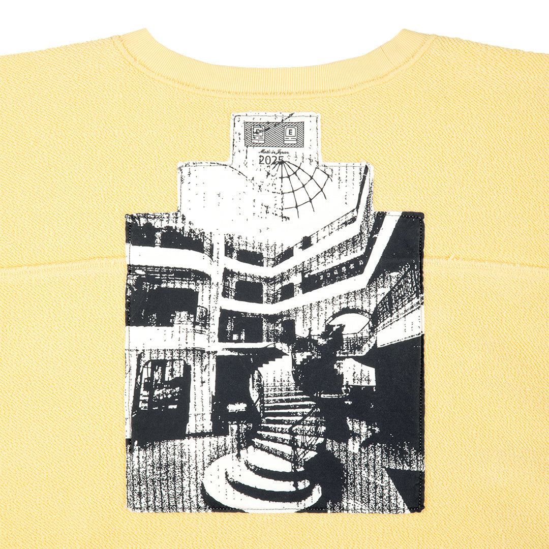 COTTON TRACK CREW NECK (YELLOW)