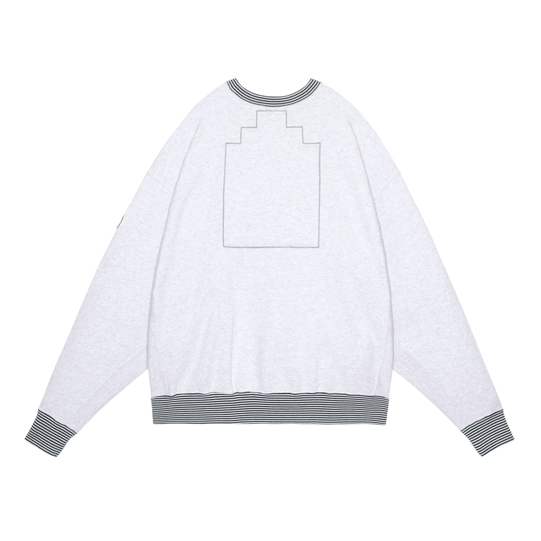 LIPS DISPLAY CREW NECK (GREY)