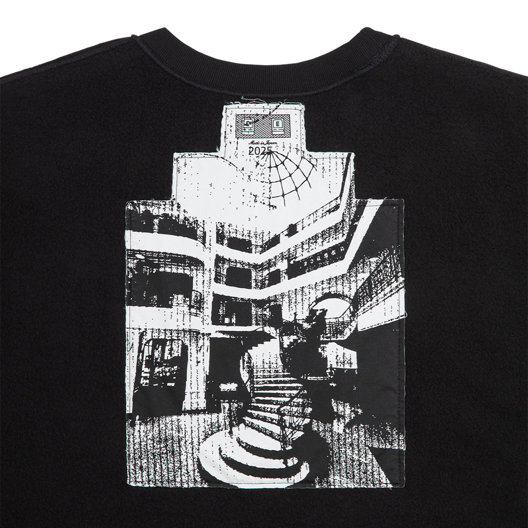 SOLID LOOSE CREW NECK (BLACK)