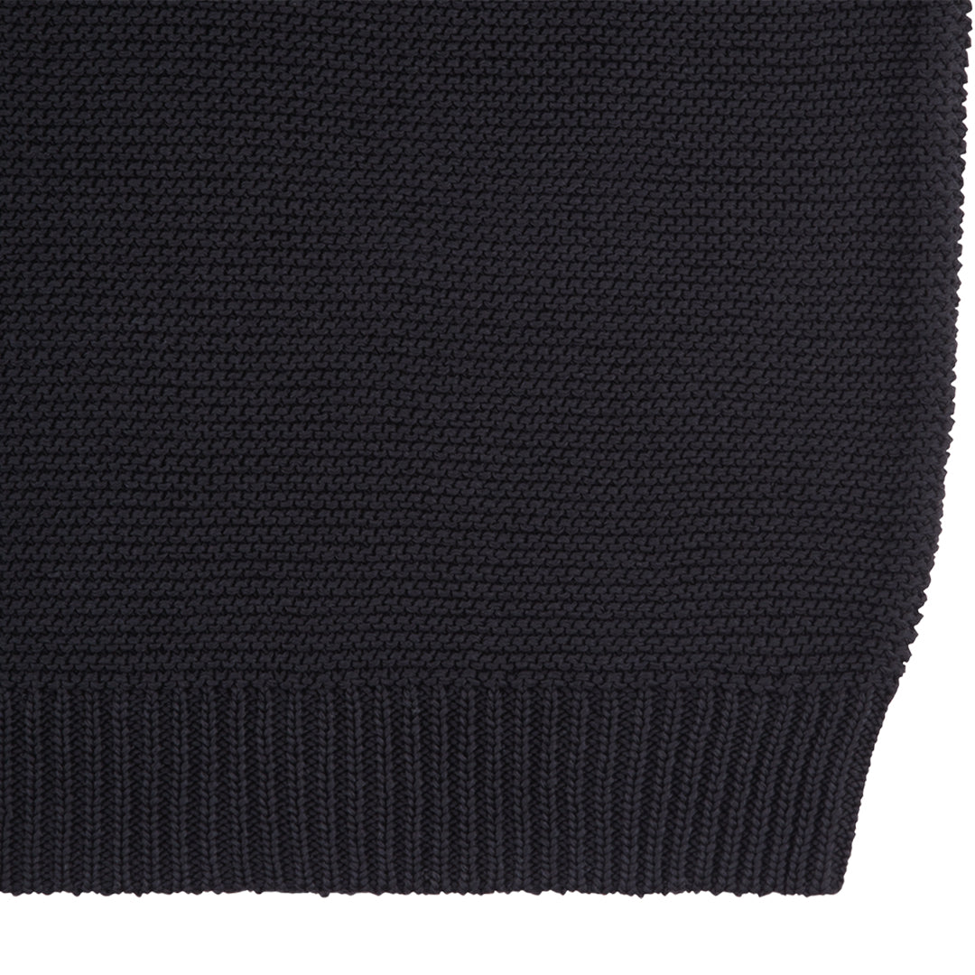 RAGLAN SLEEVE COTTON KNIT (BLACK)