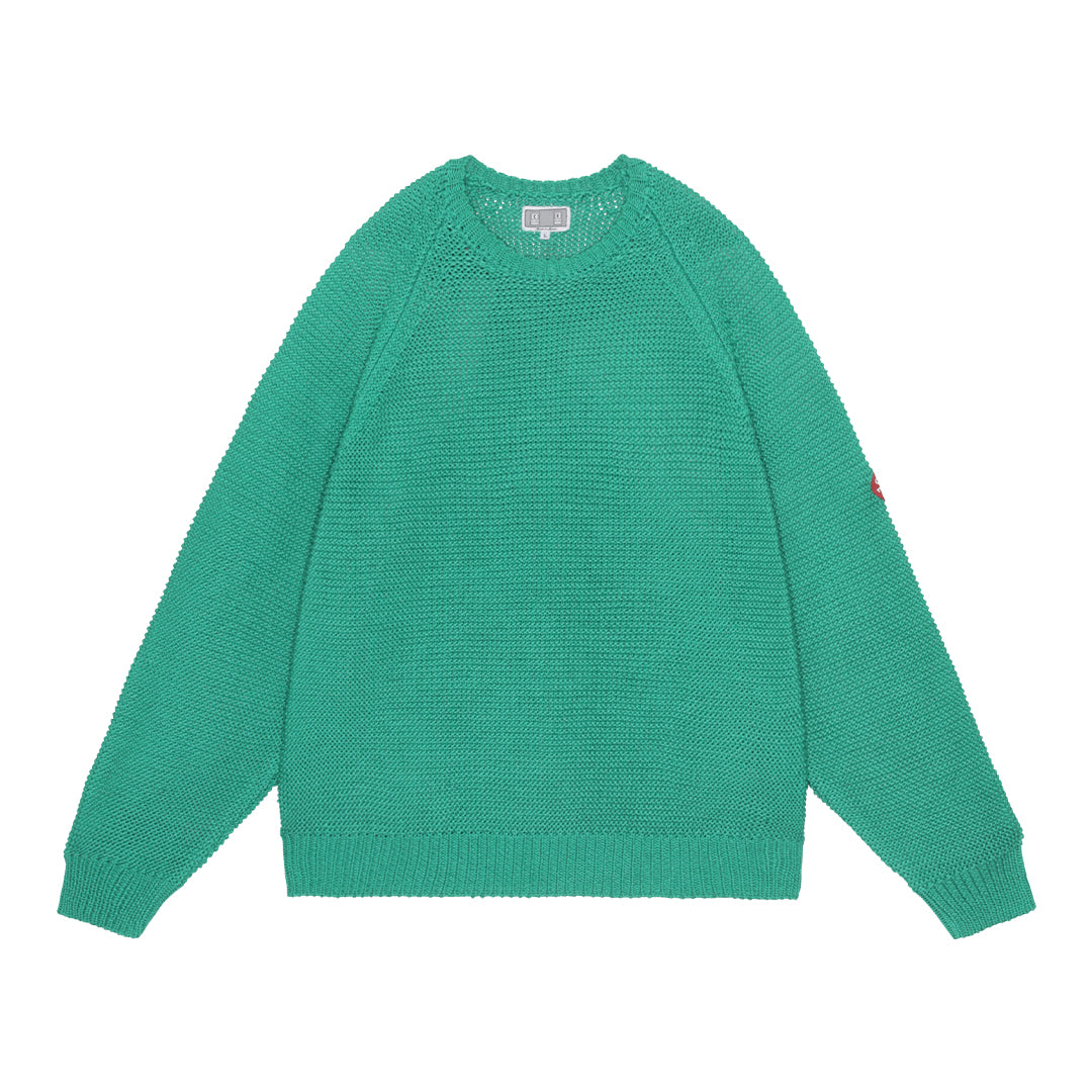 RAGLAN SLEEVE COTTON KNIT (GREEN)
