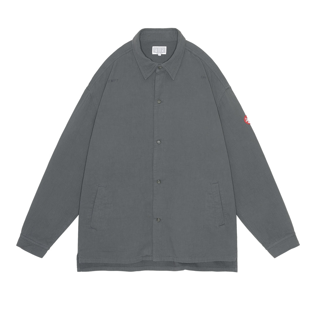 WELT POCKETS BIG SHIRT (CHARCOAL)