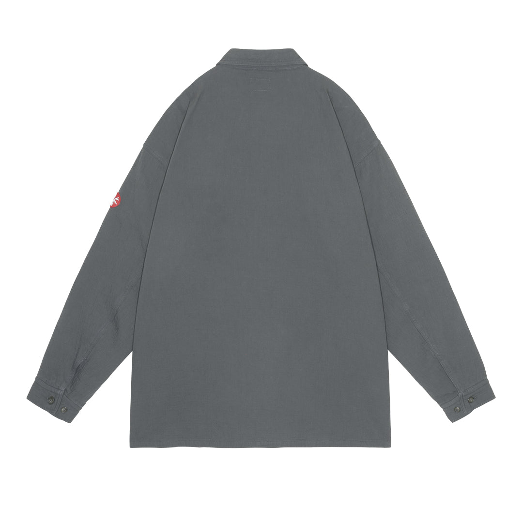 WELT POCKETS BIG SHIRT (CHARCOAL)