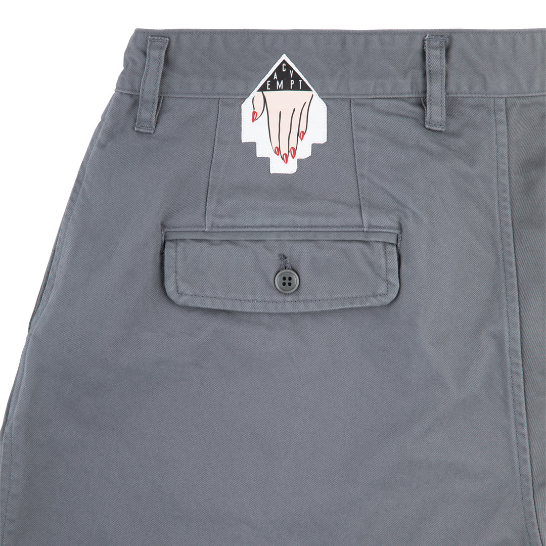 TWO TUCK SHORTS (GREY)