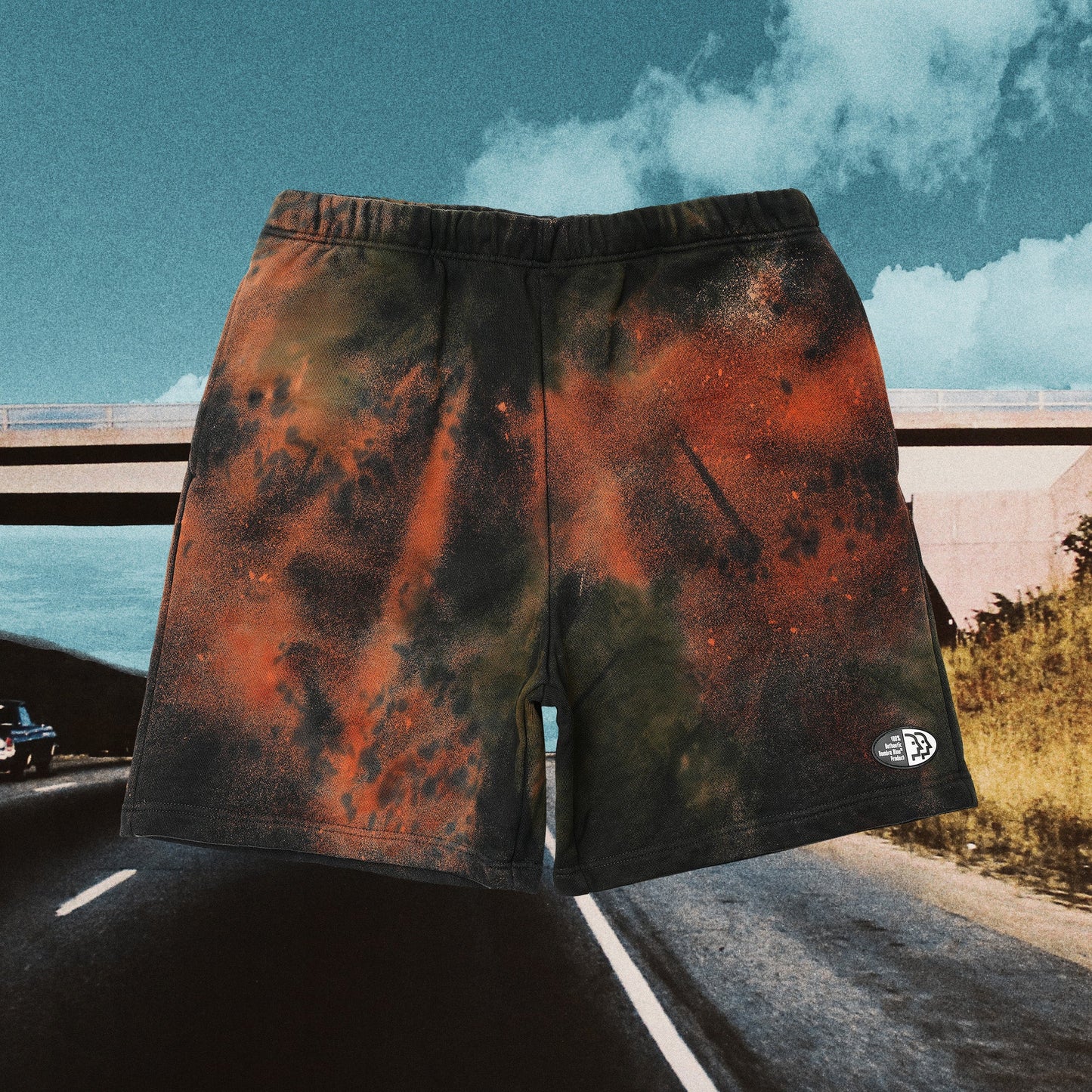 TIE DYE SWEAT SHORTS