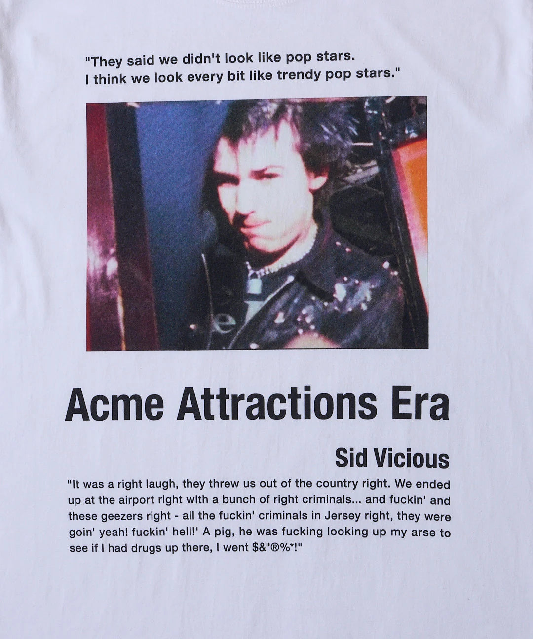 SID VICIOUS S/S TEE (WHITE)