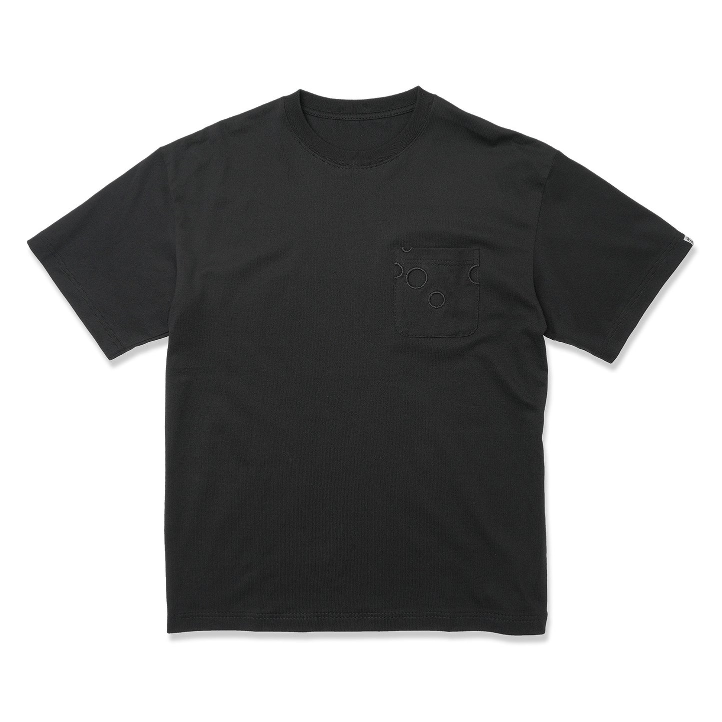 S/S PRINT TEE/CHEESE!!!(BLACK)
