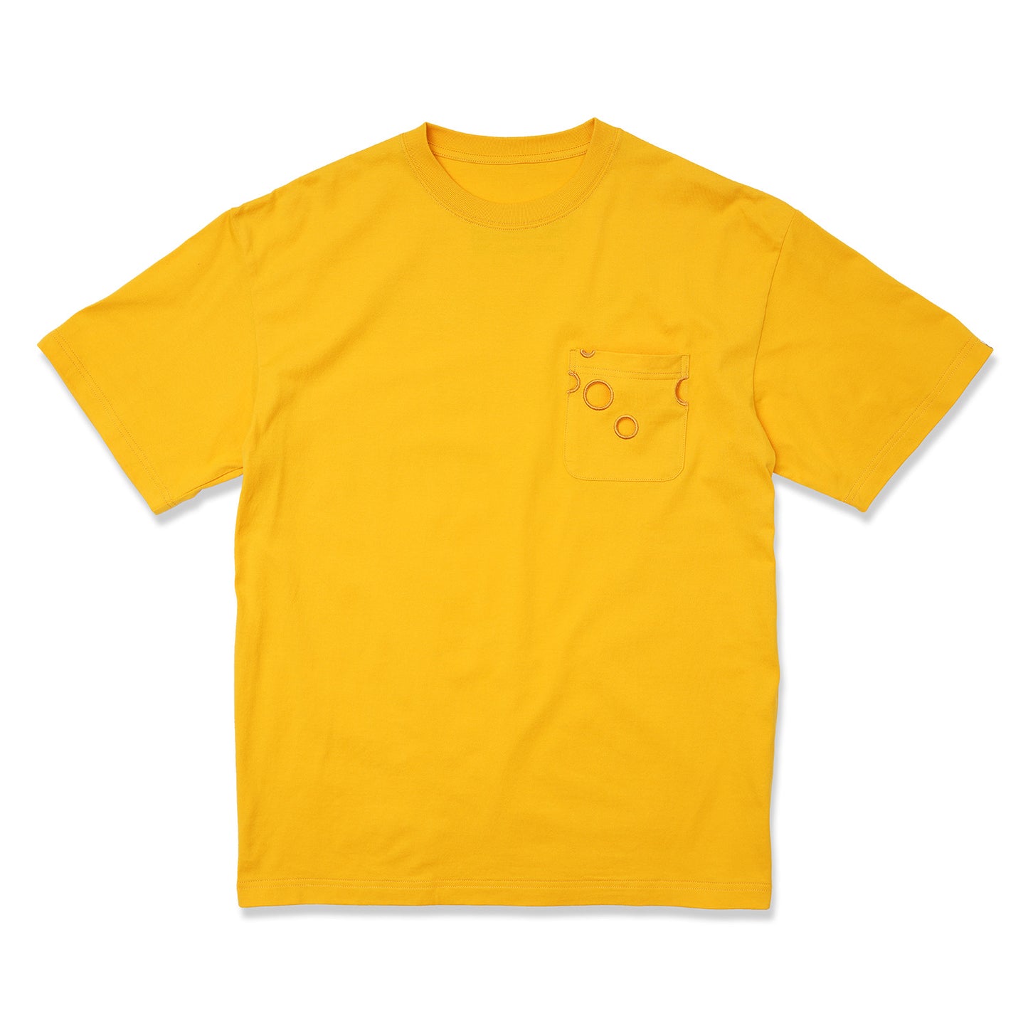 S/S PRINT TEE/CHEESE!!!(YELLOW)