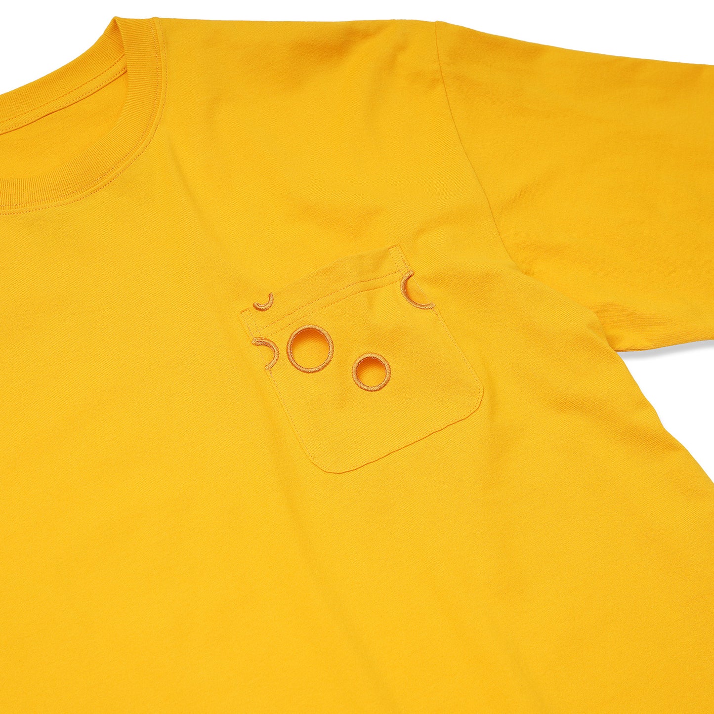 S/S PRINT TEE/CHEESE!!!(YELLOW)