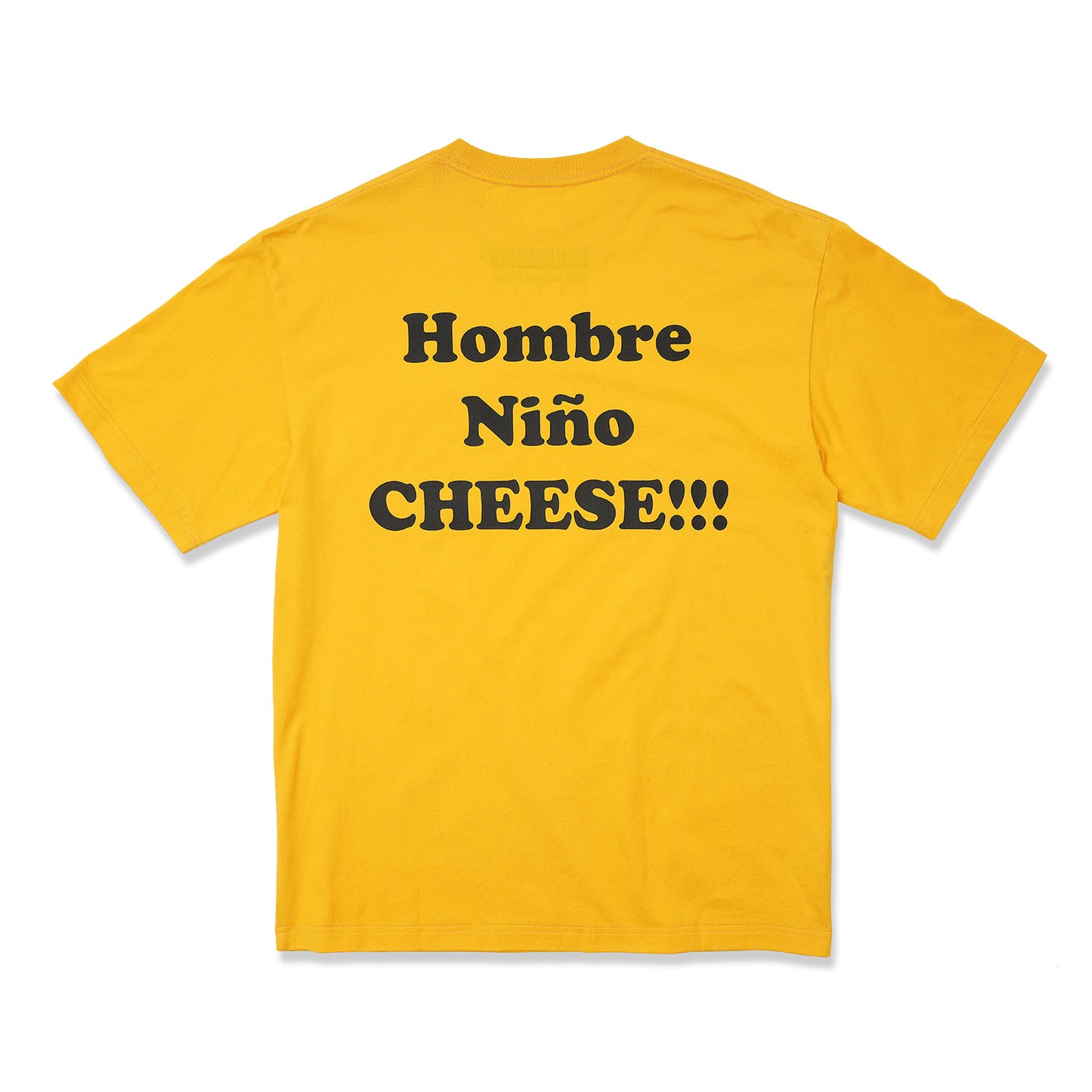 S/S PRINT TEE/CHEESE!!!(YELLOW)