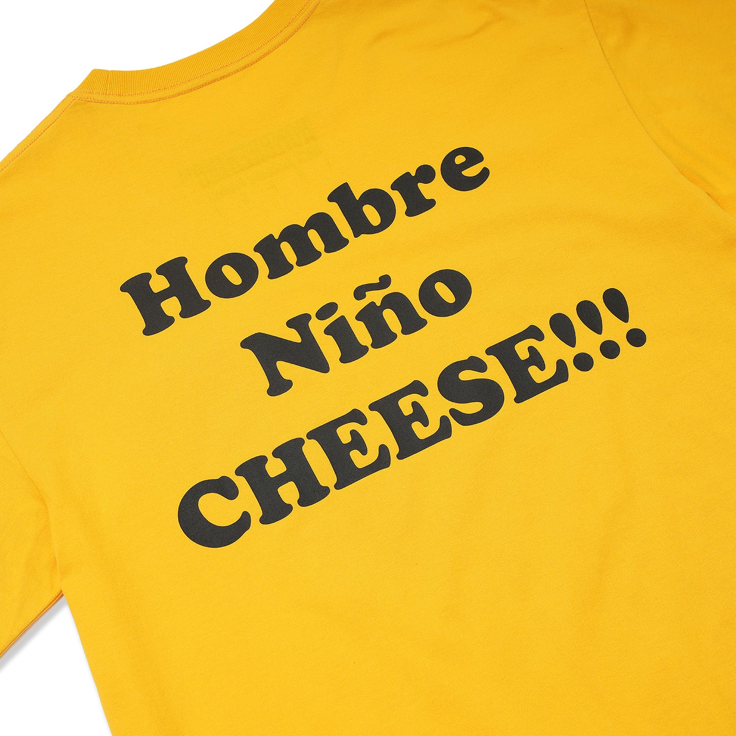 S/S PRINT TEE/CHEESE!!!(YELLOW)
