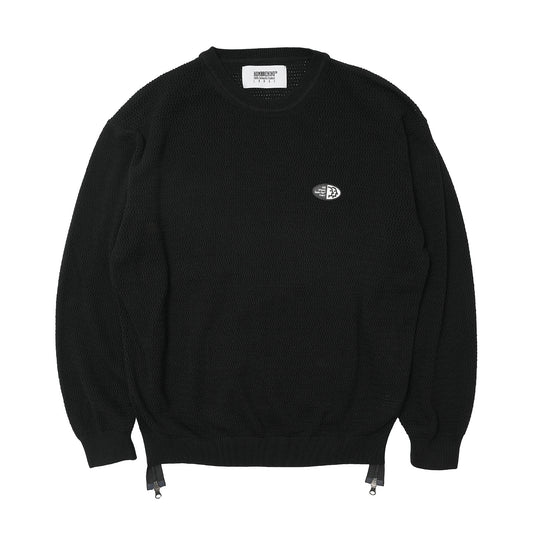 VENTILATION MESH SWEATER (BLACK)