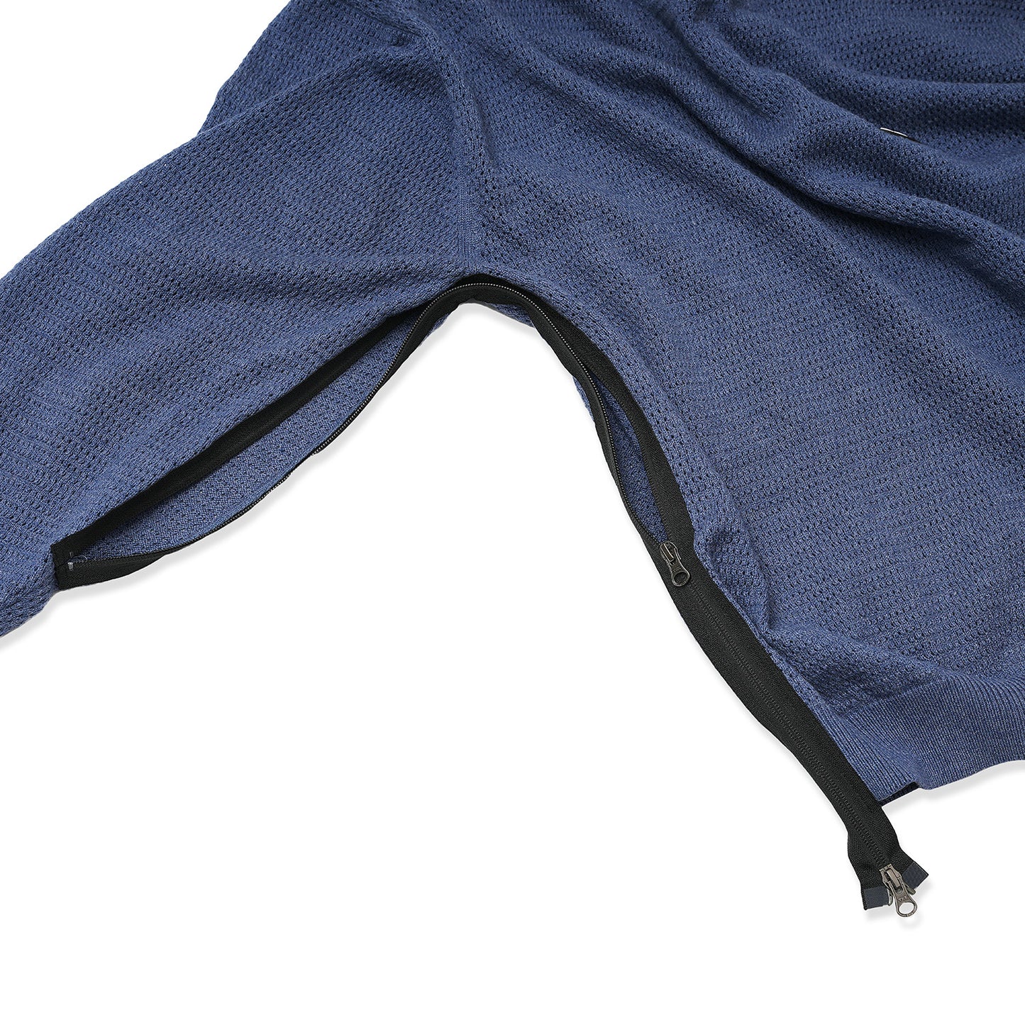 VENTILATION MESH SWEATER (BLUE)