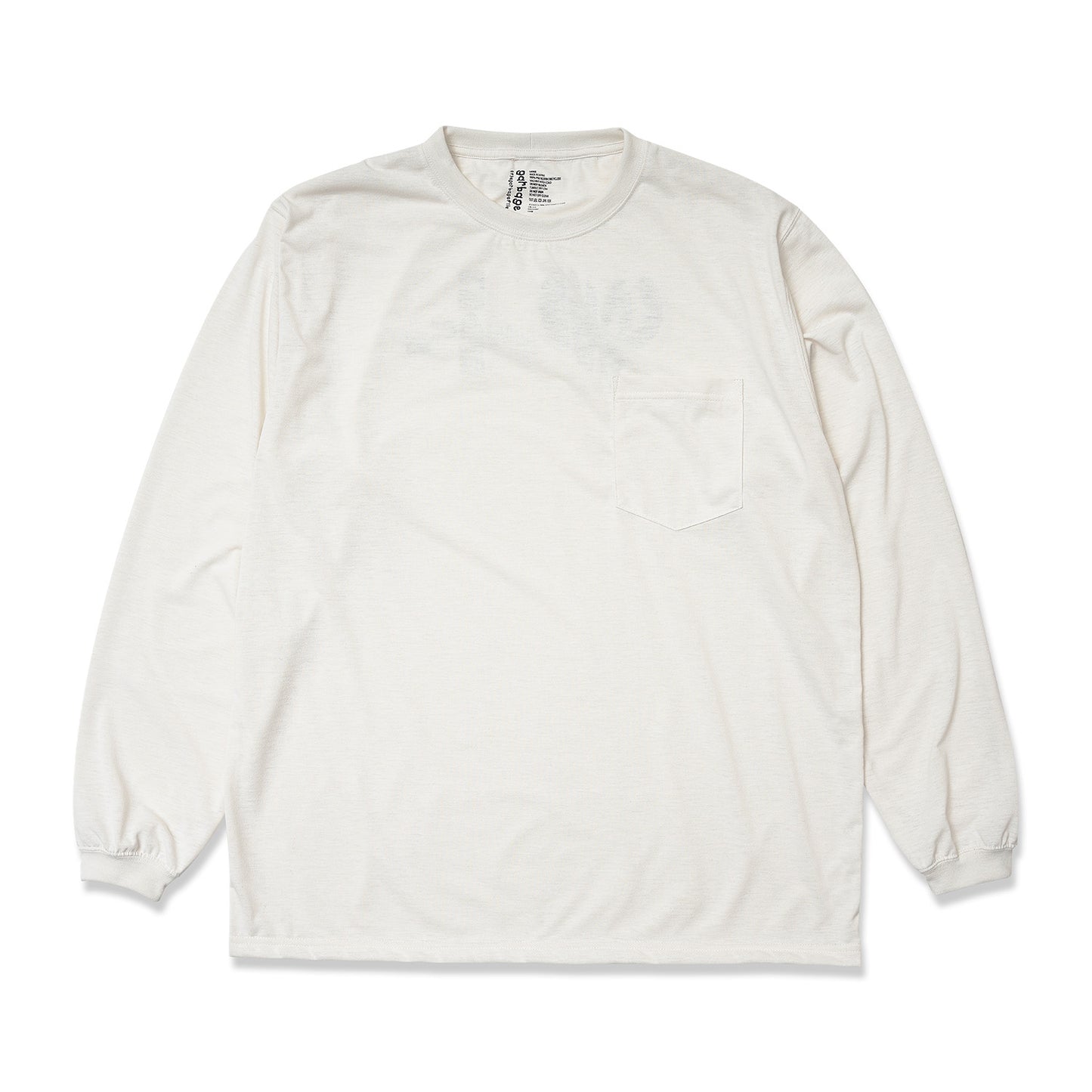 POCKET LS TEE (L&P) OFF WHITE