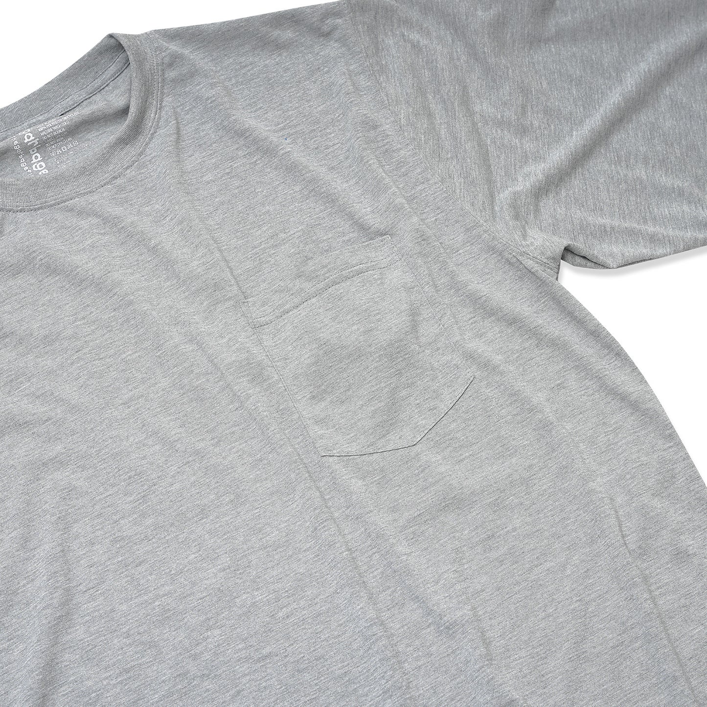 POCKET LS TEE (VITAL) ASH GREY