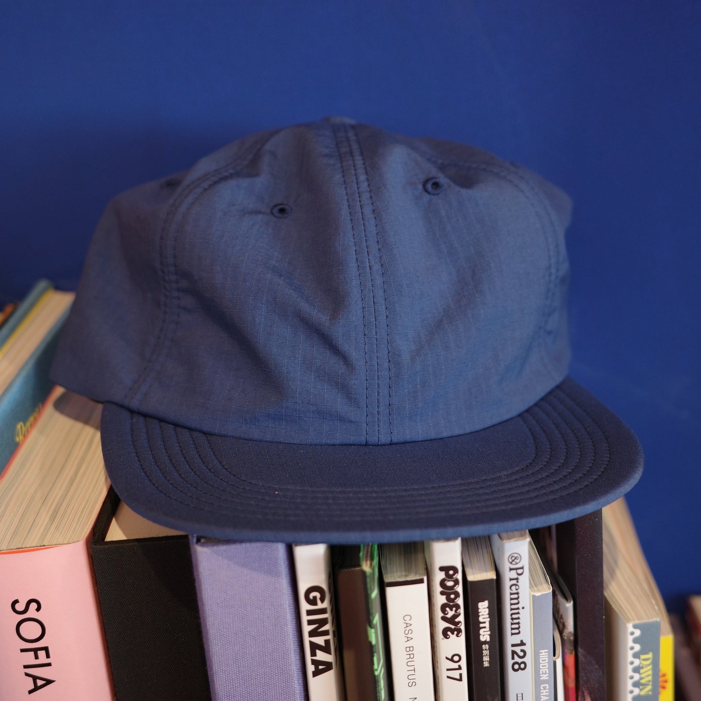 SOFT BRIM 6 PANEL CAP (SOLID) BLUE