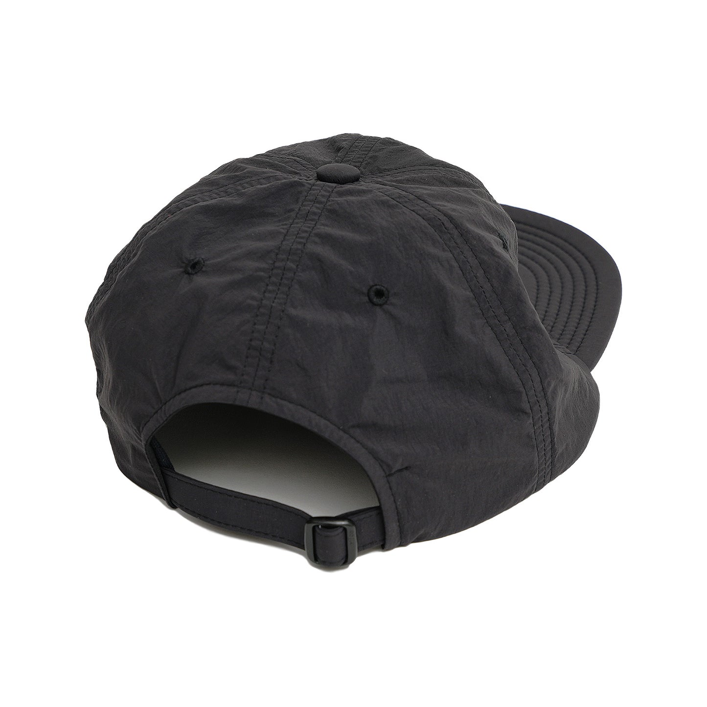 SOFT BRIM 6 PANEL CAP (BIG PEACE) BLACK
