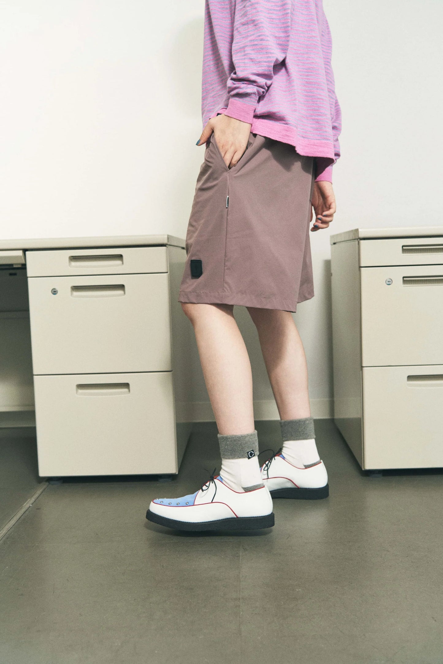 NYLON RIPSTOP SHORTS (BURGUNDY)