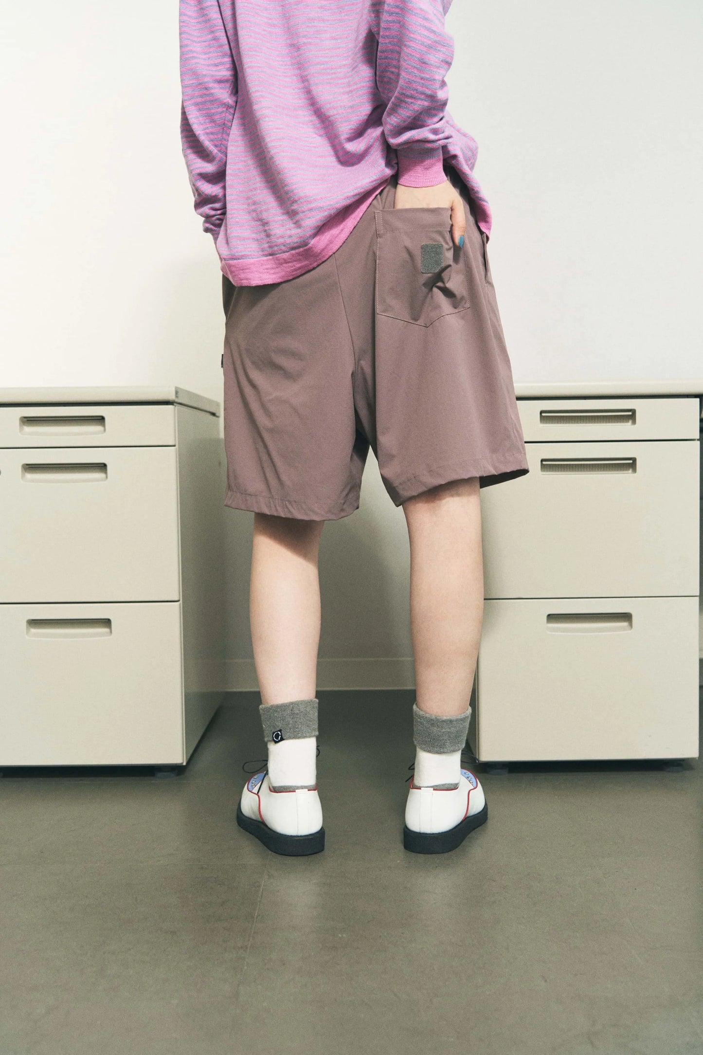 NYLON RIPSTOP SHORTS (BURGUNDY)