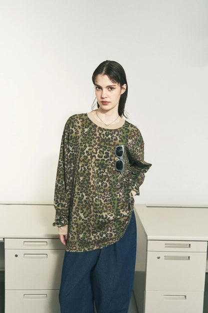 OPTICAL LOOP LS T-SHIRT (LEOPARD)