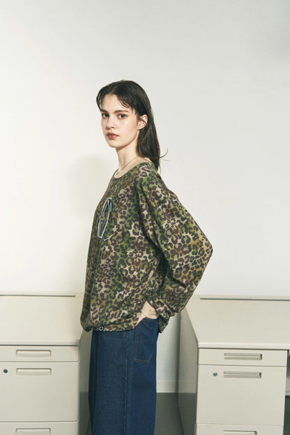 OPTICAL LOOP LS T-SHIRT (LEOPARD)