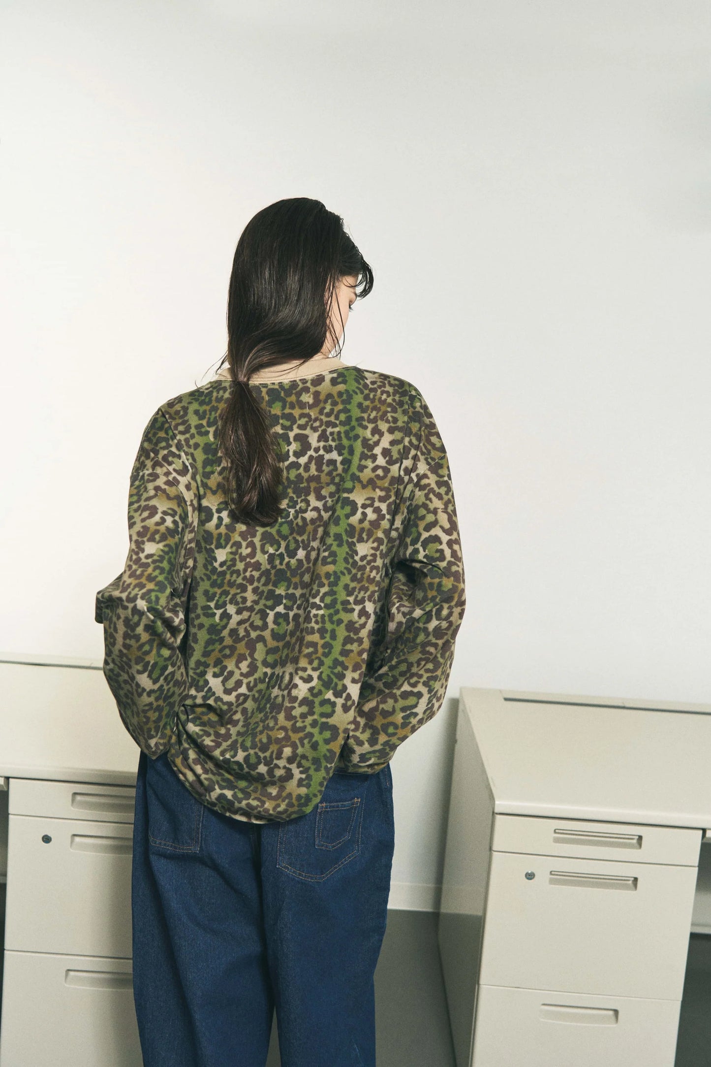 OPTICAL LOOP LS T-SHIRT (LEOPARD)