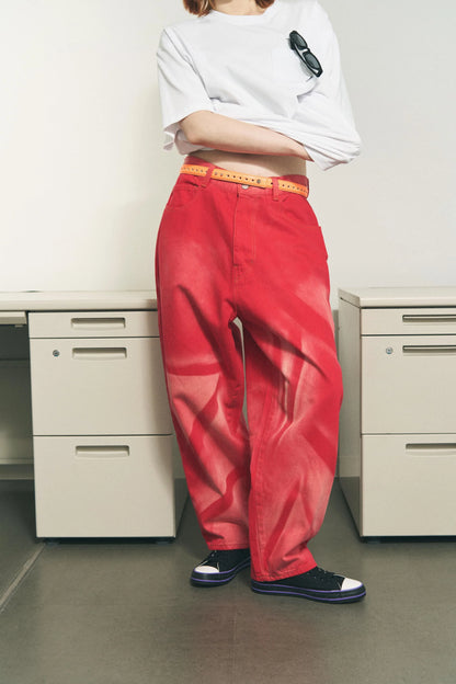 6 POCKET JEANS COLOR LAZER (RED)