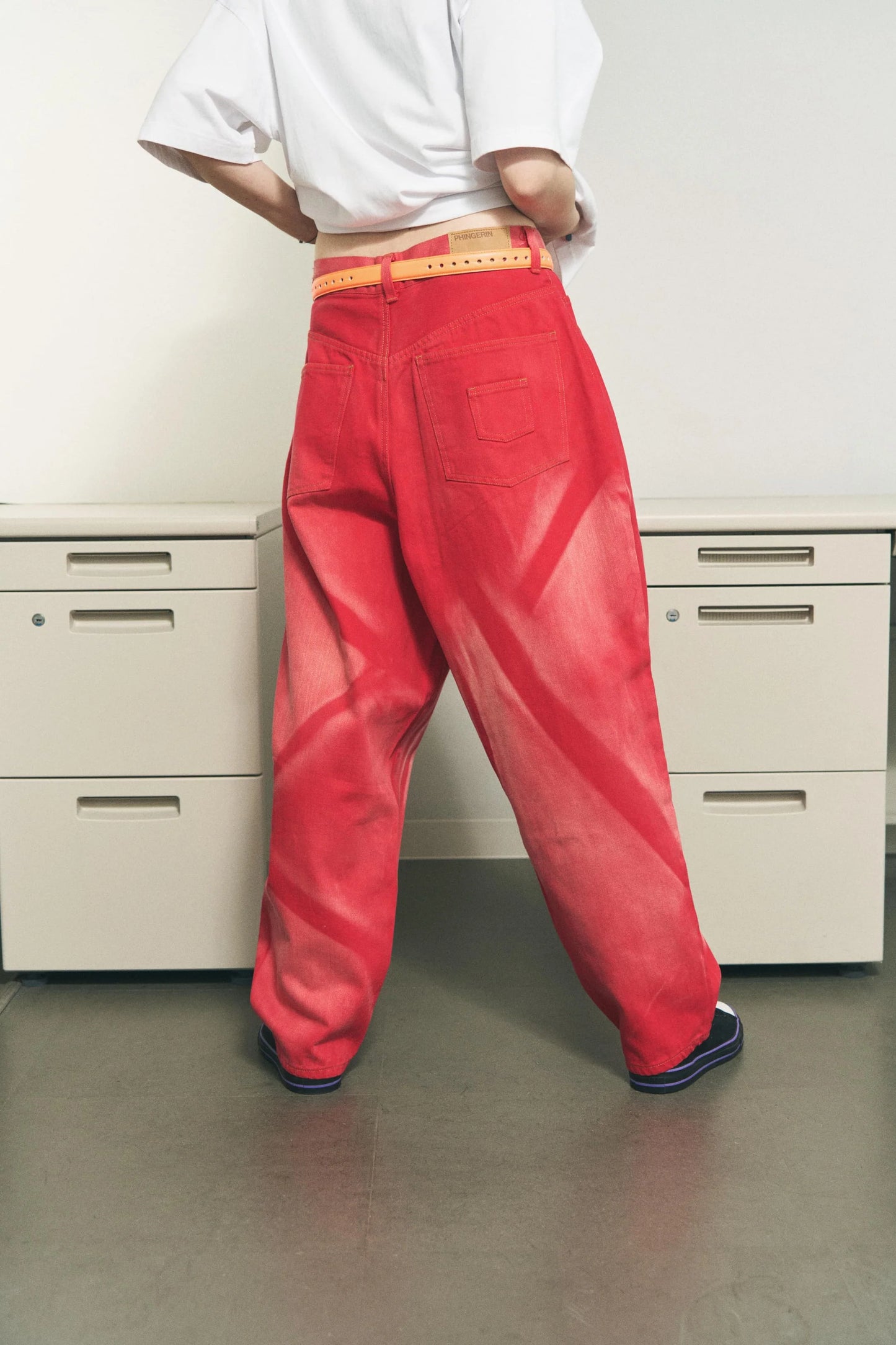 6 POCKET JEANS COLOR LAZER (RED)