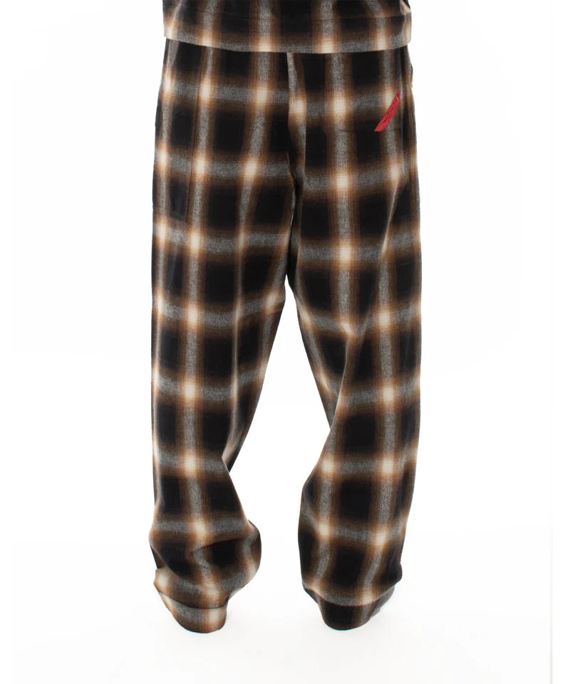 NIGHT PANTS HOMBRE PLAID (BROWN)