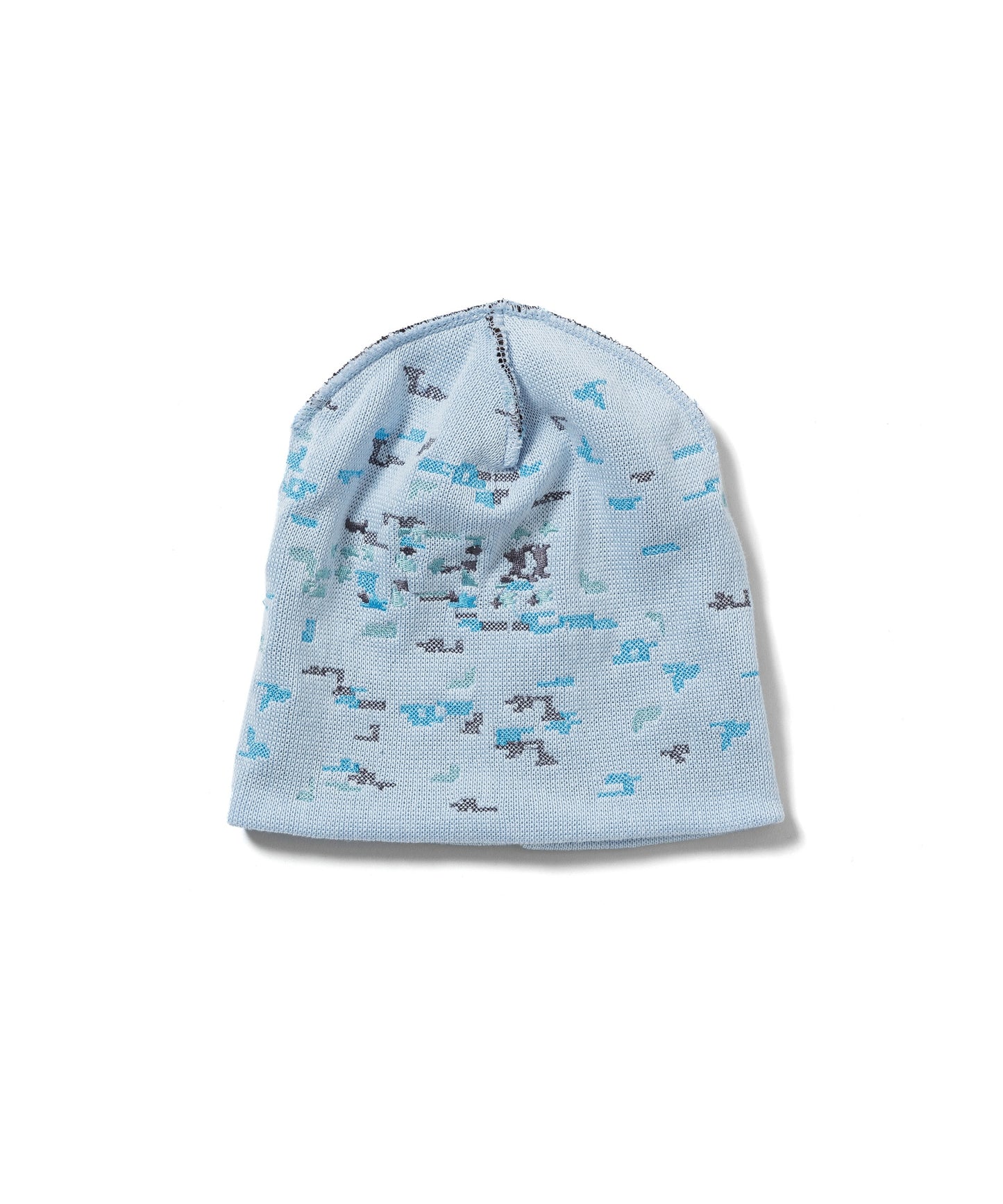 REVERSIBLE BEANIE (BROWN / SAX)