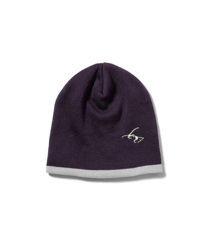 REVERSIBLE BEANIE (PURPLE / GRAY)