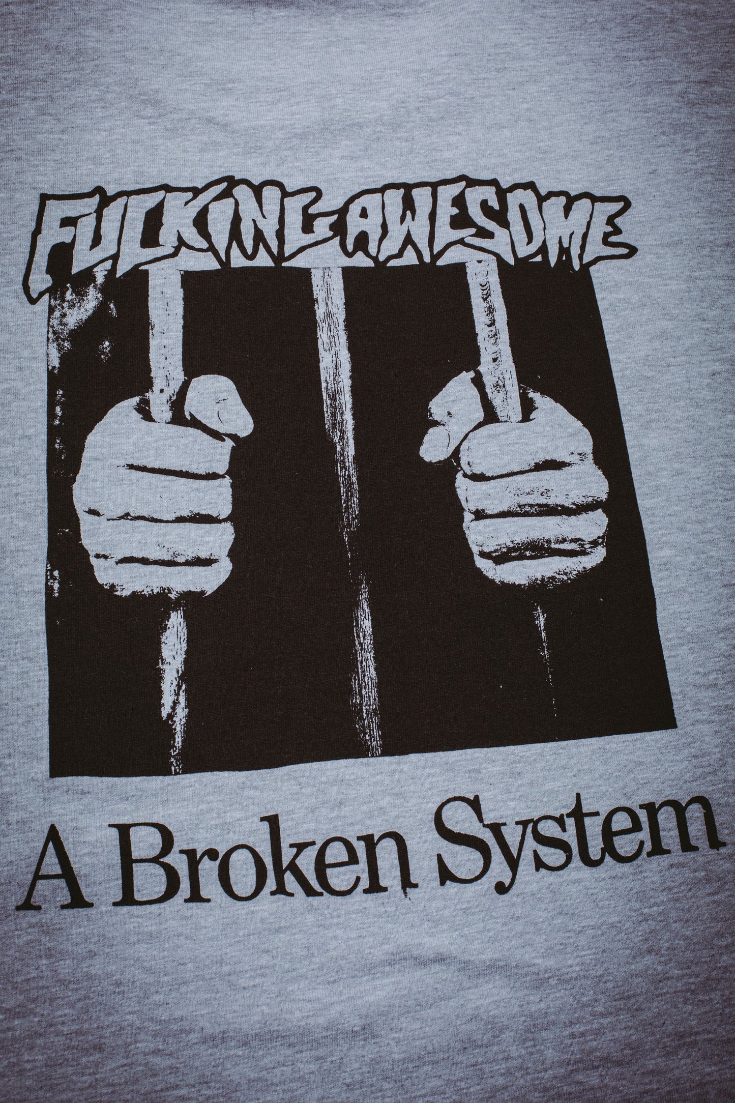 A BROKEN SYSTEM S/S TEE (HEATHER GREY)
