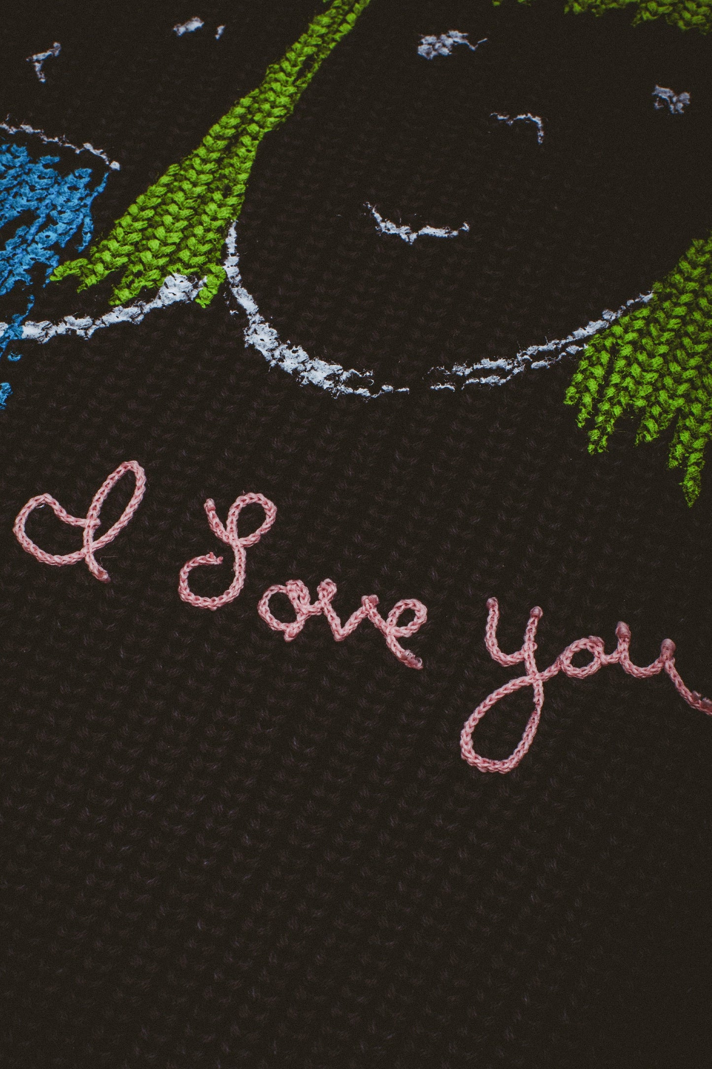 I LOVE YOU OVERDYED SWEATER (BLACK)