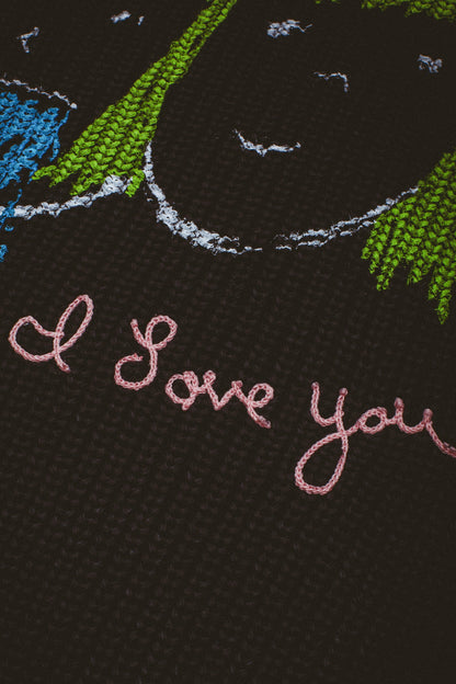I LOVE YOU OVERDYED SWEATER (BLACK)