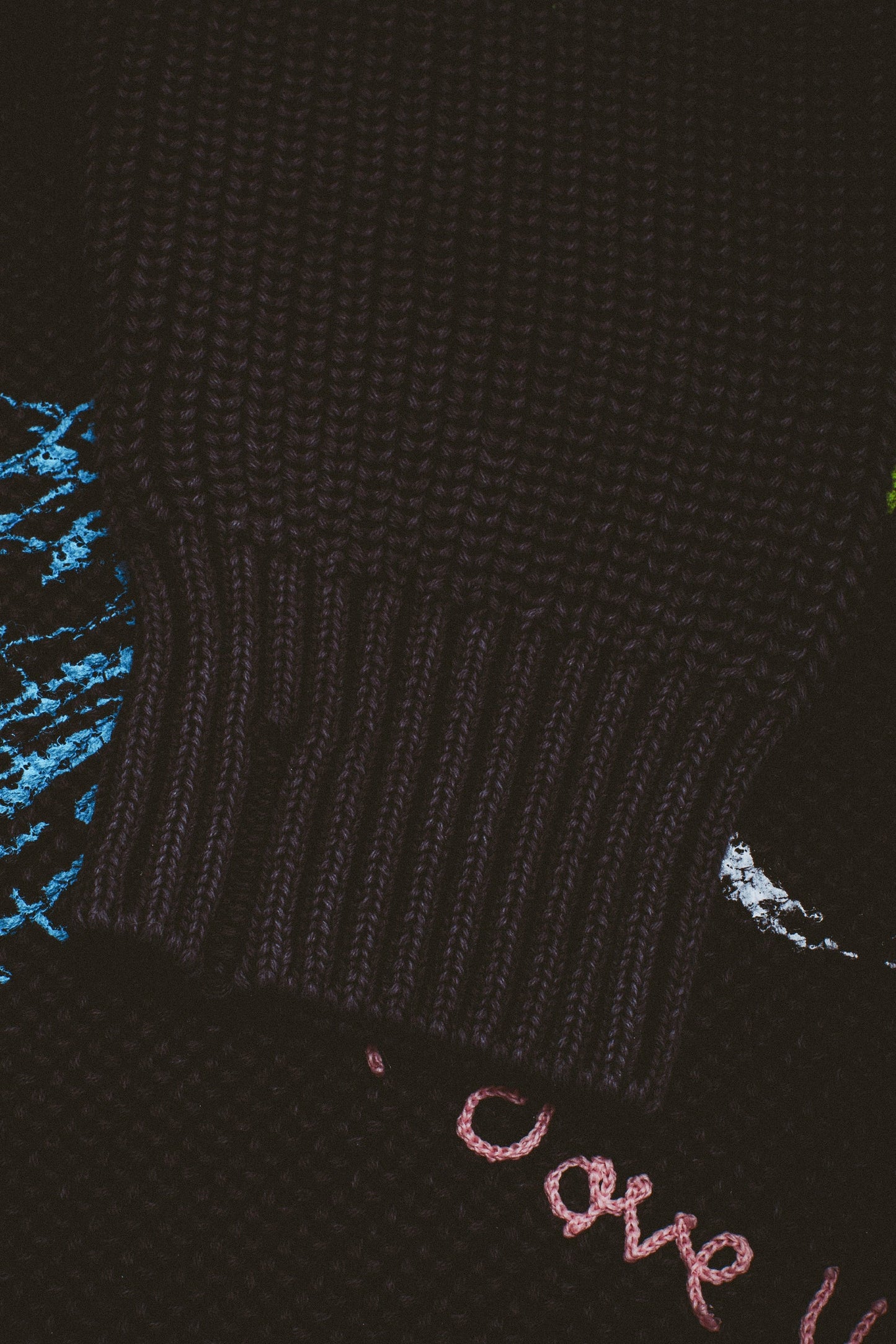 I LOVE YOU OVERDYED SWEATER (BLACK)