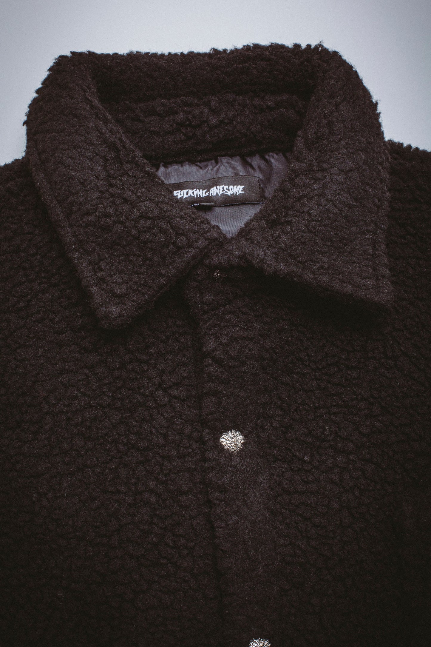 PILE FLEECE OVERSHIRT(BLACK)