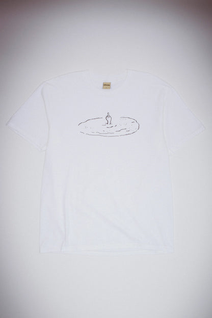 FUCK THE WORLD SHORT SLIEEVE TEE (WHITE)