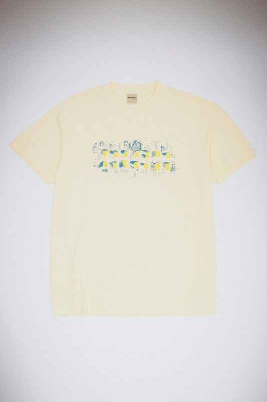 SCREWBALL LOCO SHORT SLEEVE TEE (CREAM)